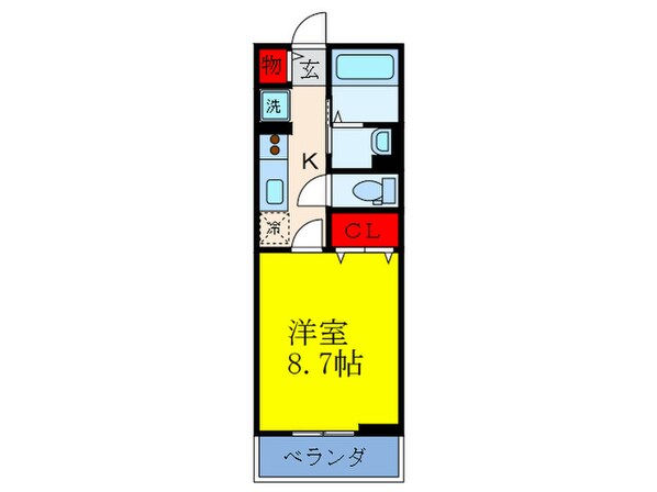 メゾンドシャンテ－ルの物件間取画像